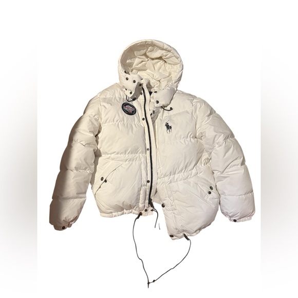 Polo Ralph Lauren Alpine World Cup Facing Down White Puffer Coat - Picture 1 of 6